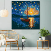 Moonlight Reflection - Painting by Numbers